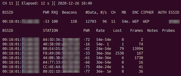 airodump-ng